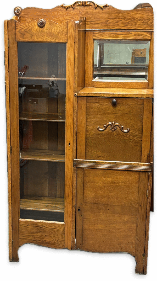 Antique Oak side-by-Side Secretary